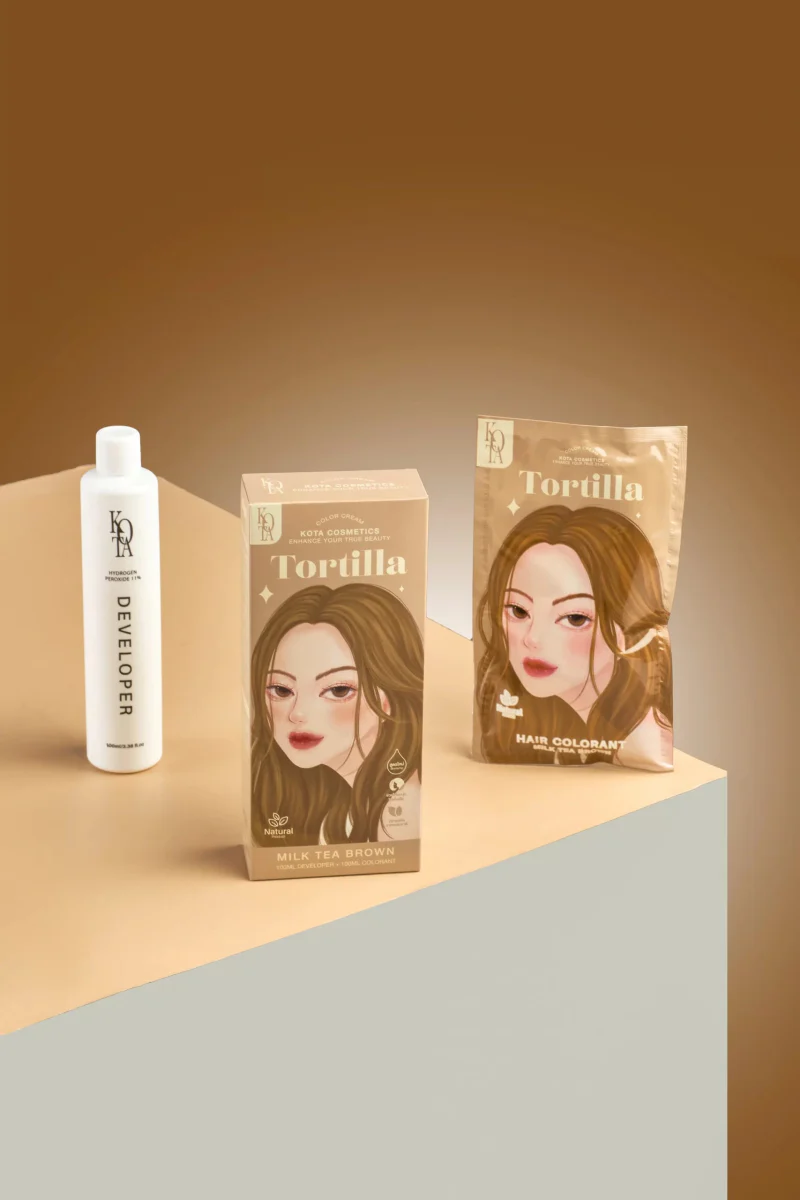 صبغة شعر لون بني شاي بالحليب كوتا | Kota TORTILLA – MILK TEA BROWN - Image 2