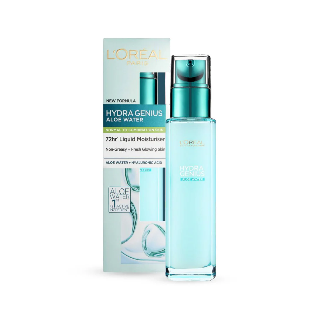 مرطب لوريال المائي - 70مل | L'Oreal Hydra Genius Aloe Water 72hr Liquid Moisturizer