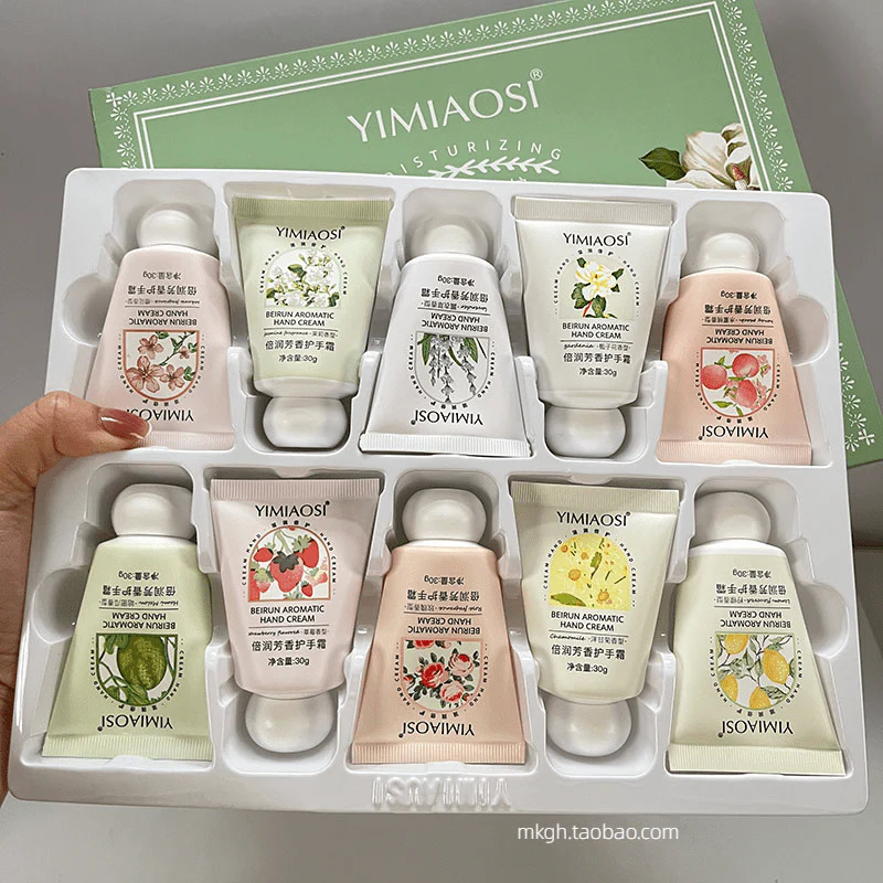 بكج 10 كريمات يد صغيرة يامياوسي | YIMIAOSI Moisturizing Hand Cream Set (10 Pieces) - Image 2