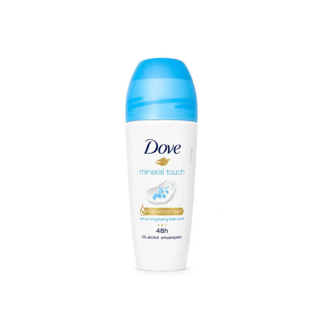 مزيل عرق رول فريش دوف - 50مل | Dove mineral touch invigorating fresh scent roll on deodorant
