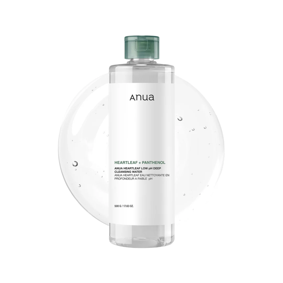 ماء تنظيف هارتليف للبشرة انوا - 500غرام | Anua heartleaf + panthenol low ph cleansing water