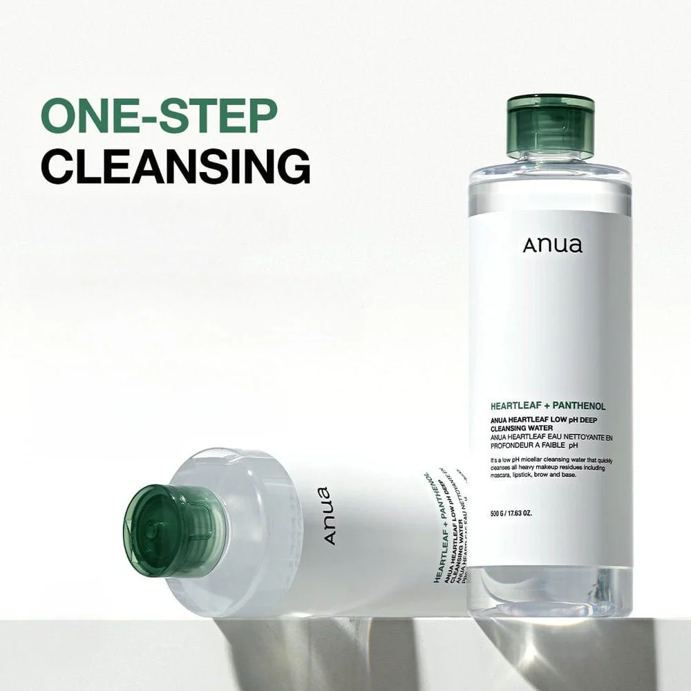 ماء تنظيف هارتليف للبشرة انوا - 500غرام | Anua heartleaf + panthenol low ph cleansing water - Image 4