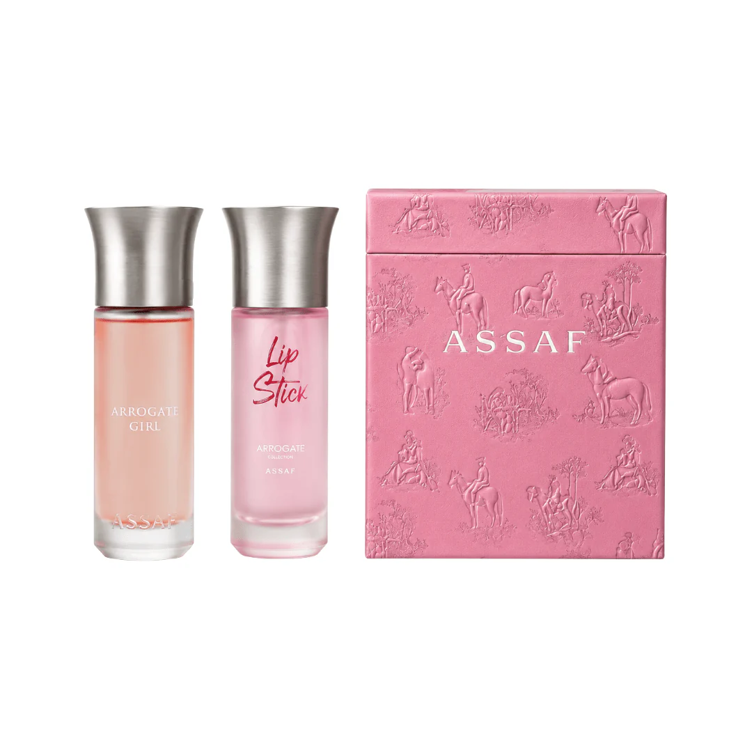 بكج عطر ليب ستيك + عطر اروكيت كيرل عساف | Assaf lipstick and arrogate girl perfume