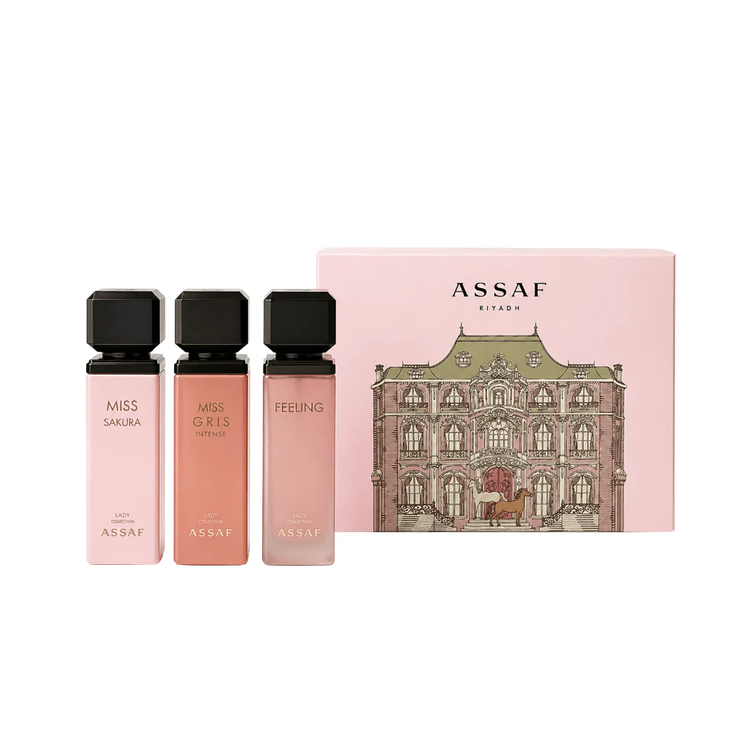 مجموعة عطور فكتورين مس عساف  - 100مل | Assaf victorian miss gris intense perfume collection - Image 2