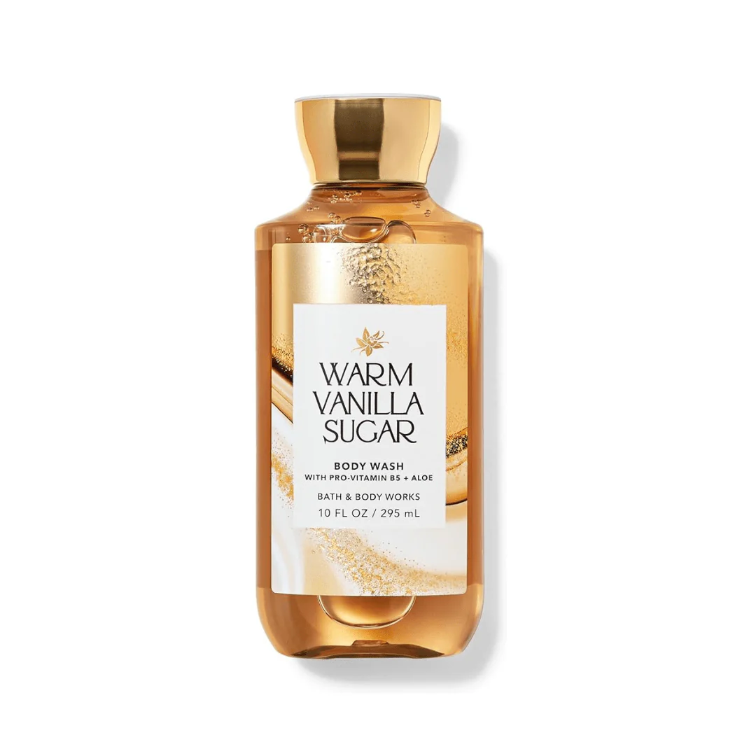 غسول جسم فانيلا باث اند بودي - 295مل | Bath & Body Works warm vanilla sugarbody wash