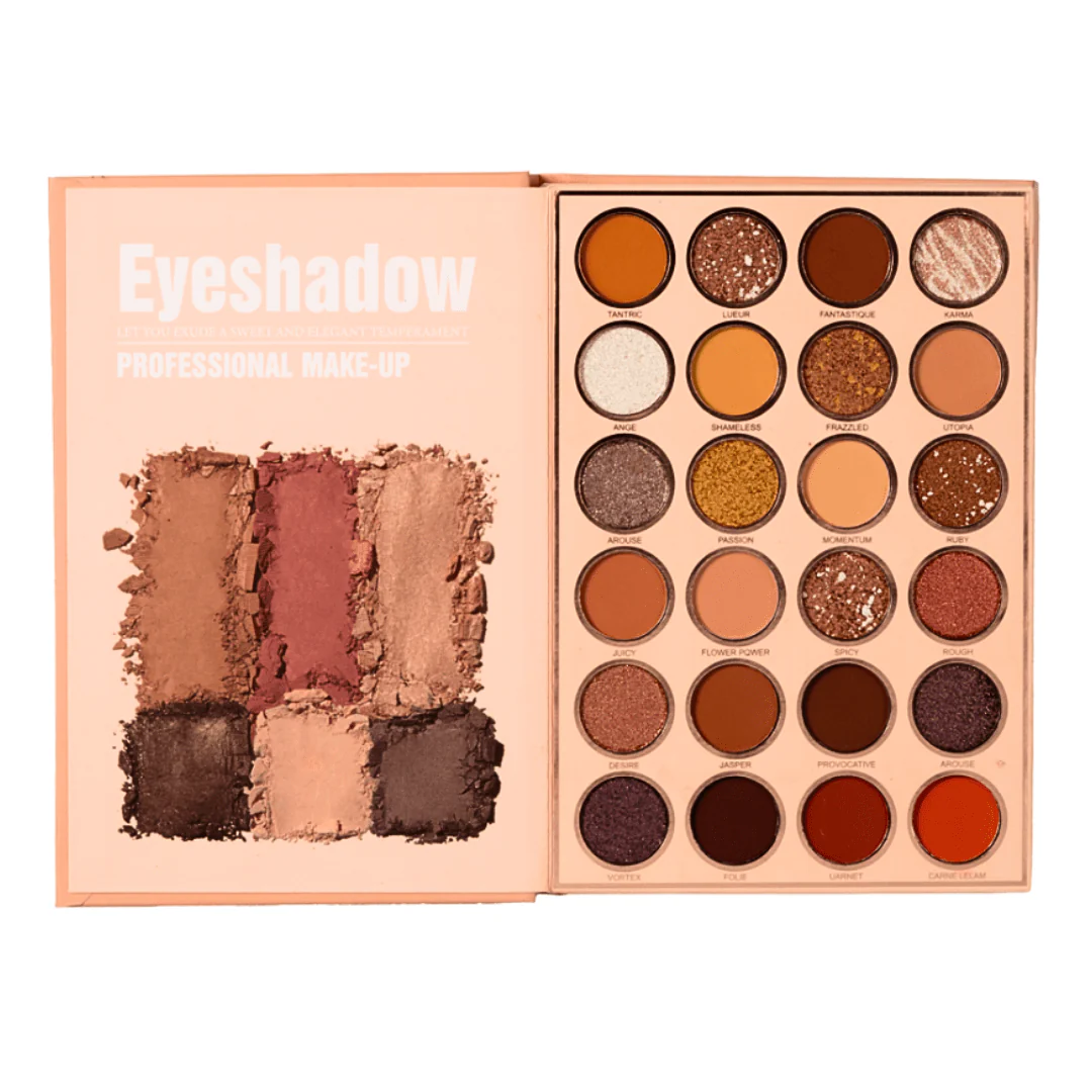 دفتر باليت مكياج كرستين 3 في 1 | Christine 3 in 1 Palette Notebook Eye Shadow + Highlighter + Blush - Image 2