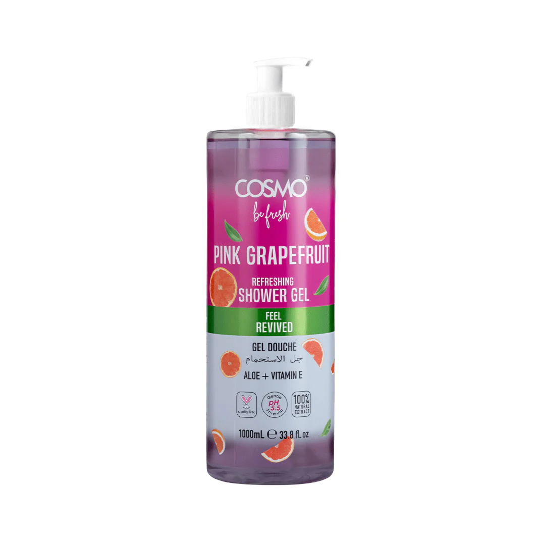 غسول جسم جريب فروت كوزمو - 1000مل | Cosmo be fresh pink grapefruit shower gel