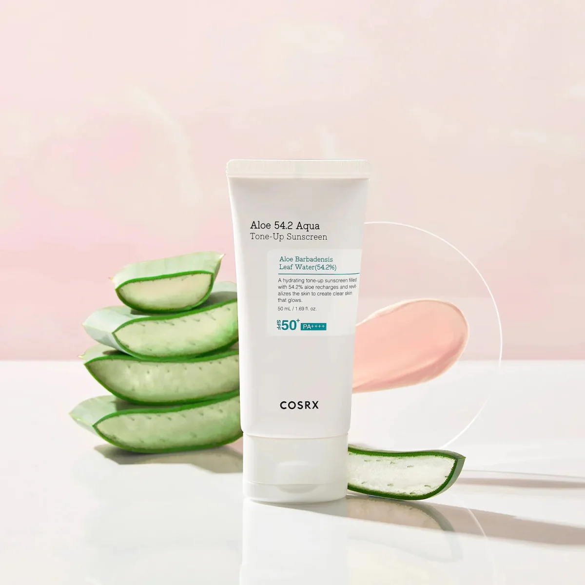 واقي شمس مع لون كوزركس - 50مل | Cosrx aloe 54.2 aqua tone-up sunscreen - Image 3