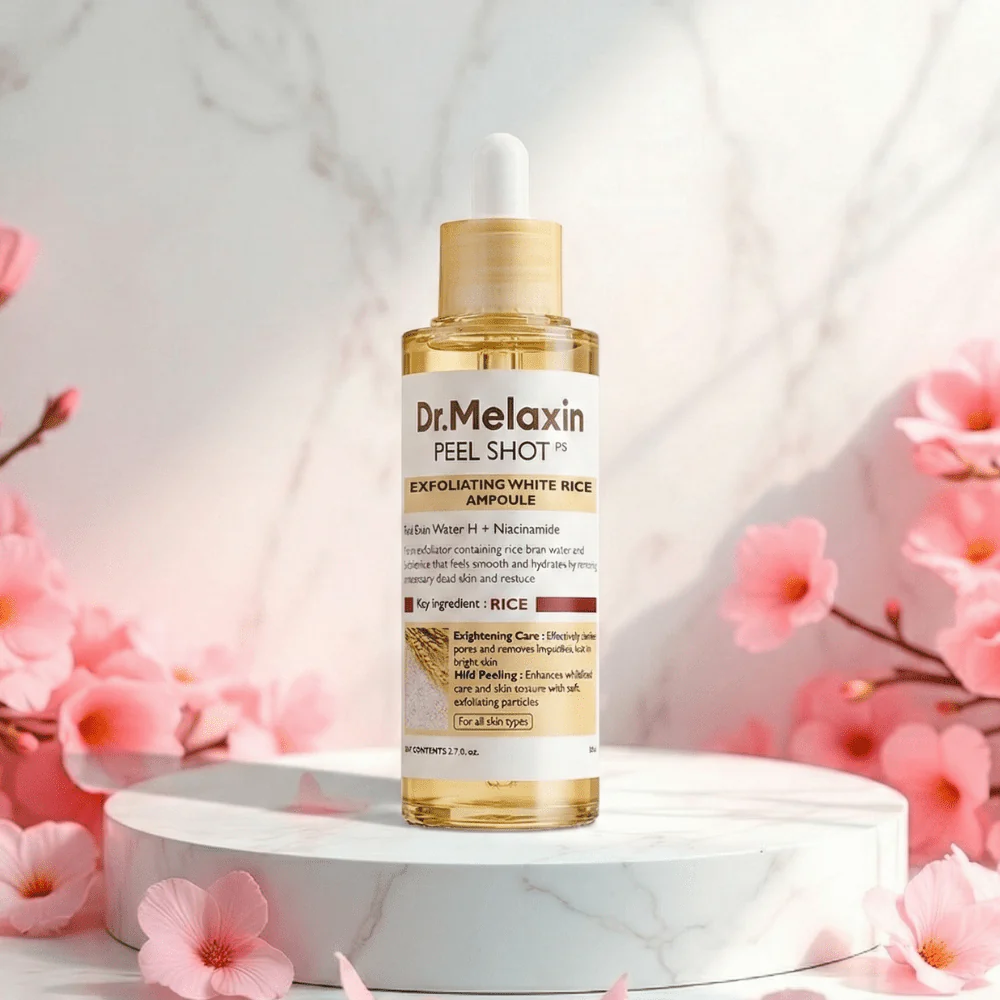 سيروم مقشر الارز الابيض دكتور ميلاكسين - 80مل | Dr.melaxin peel shot exfoliant rice ampoule - Image 4