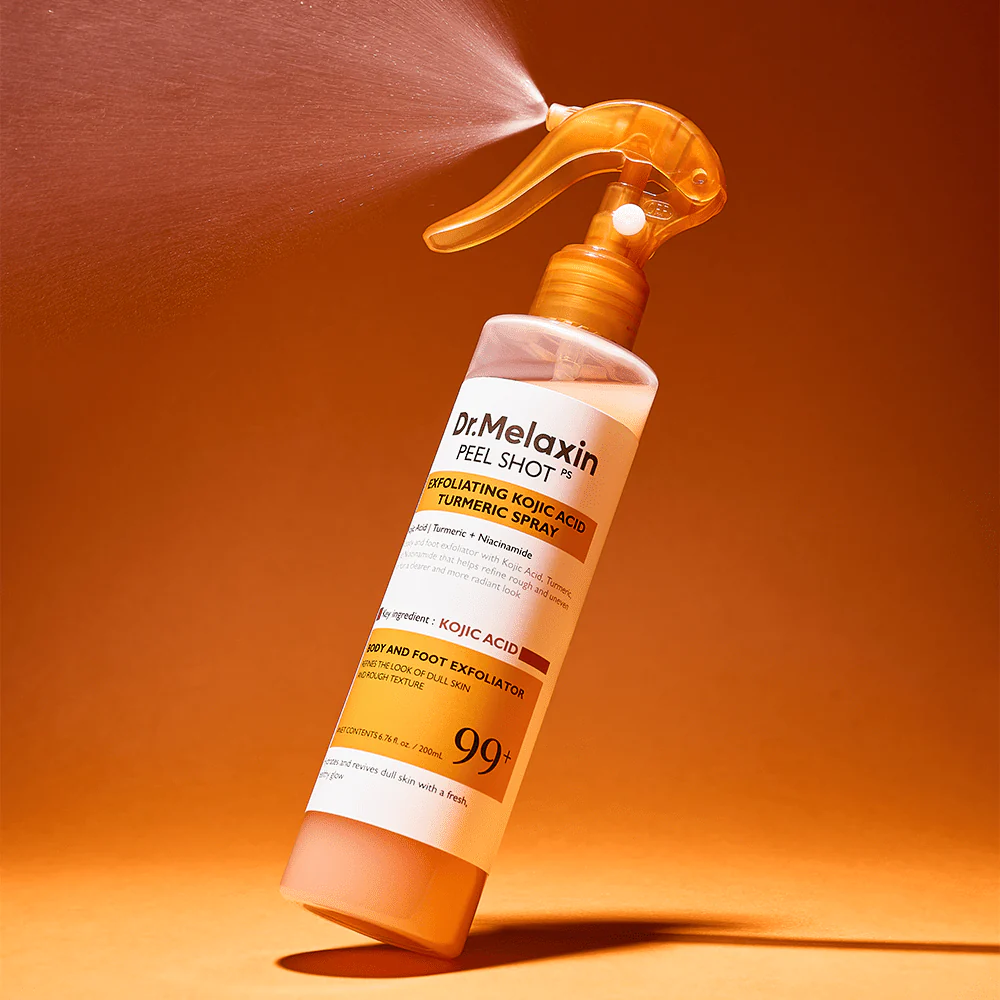 بخاخ مقشر للبشرة دكتور ميلاكسين - 200مل | Dr.melaxin peel shot exfoliating kojic acid turmeric spray - Image 2