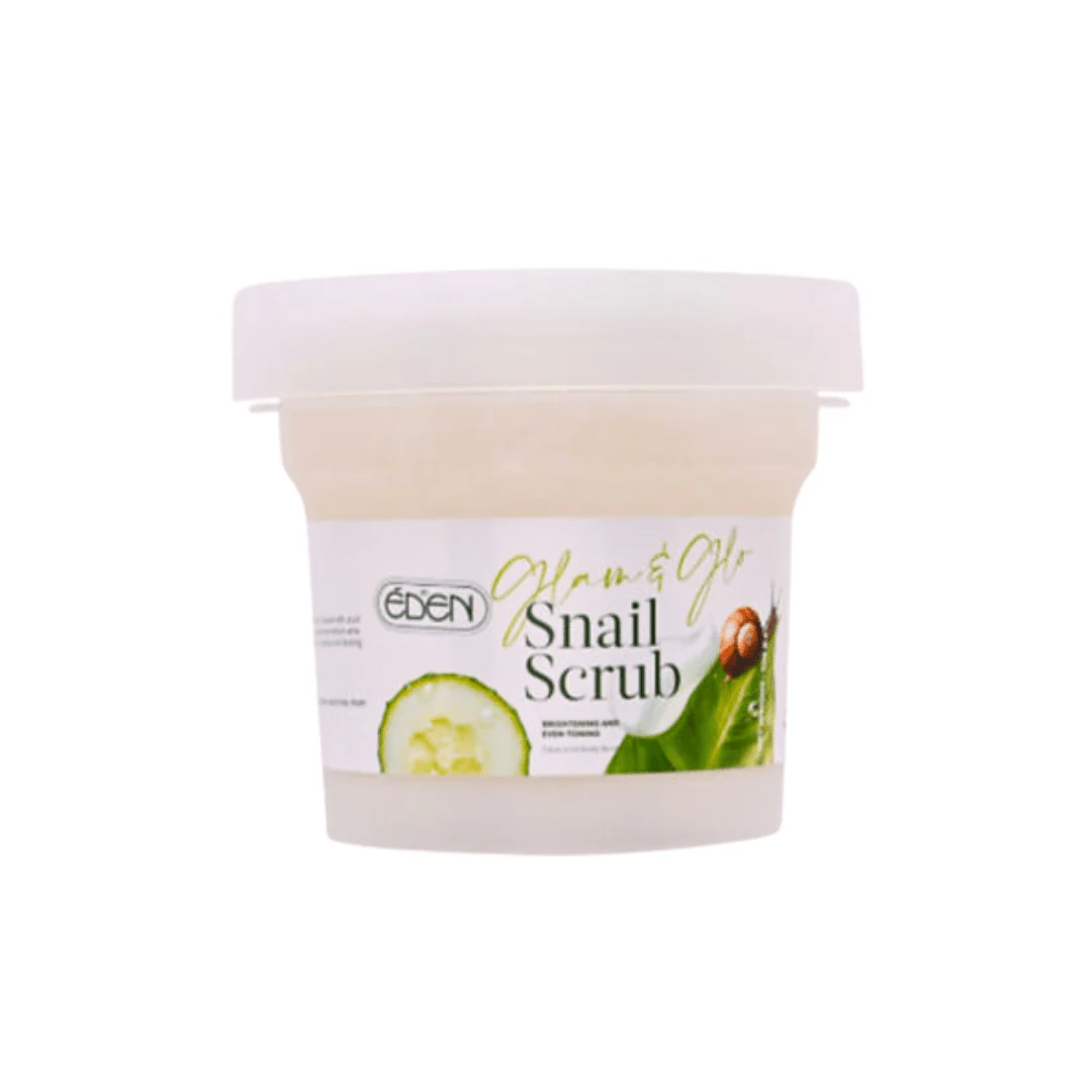 سكراب للجسم بالحلزون ايدن - 200غرام | Eden glam & glow snail body scrub - Image 2