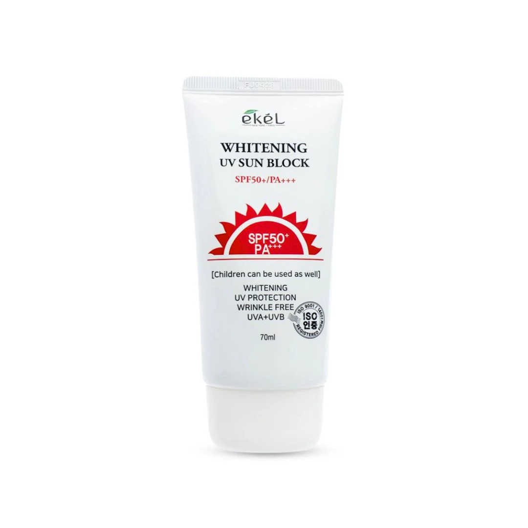 واقي شمس ايكيل - 70مل | Ekel Whitening UV Sun Block Spf50 PA+++