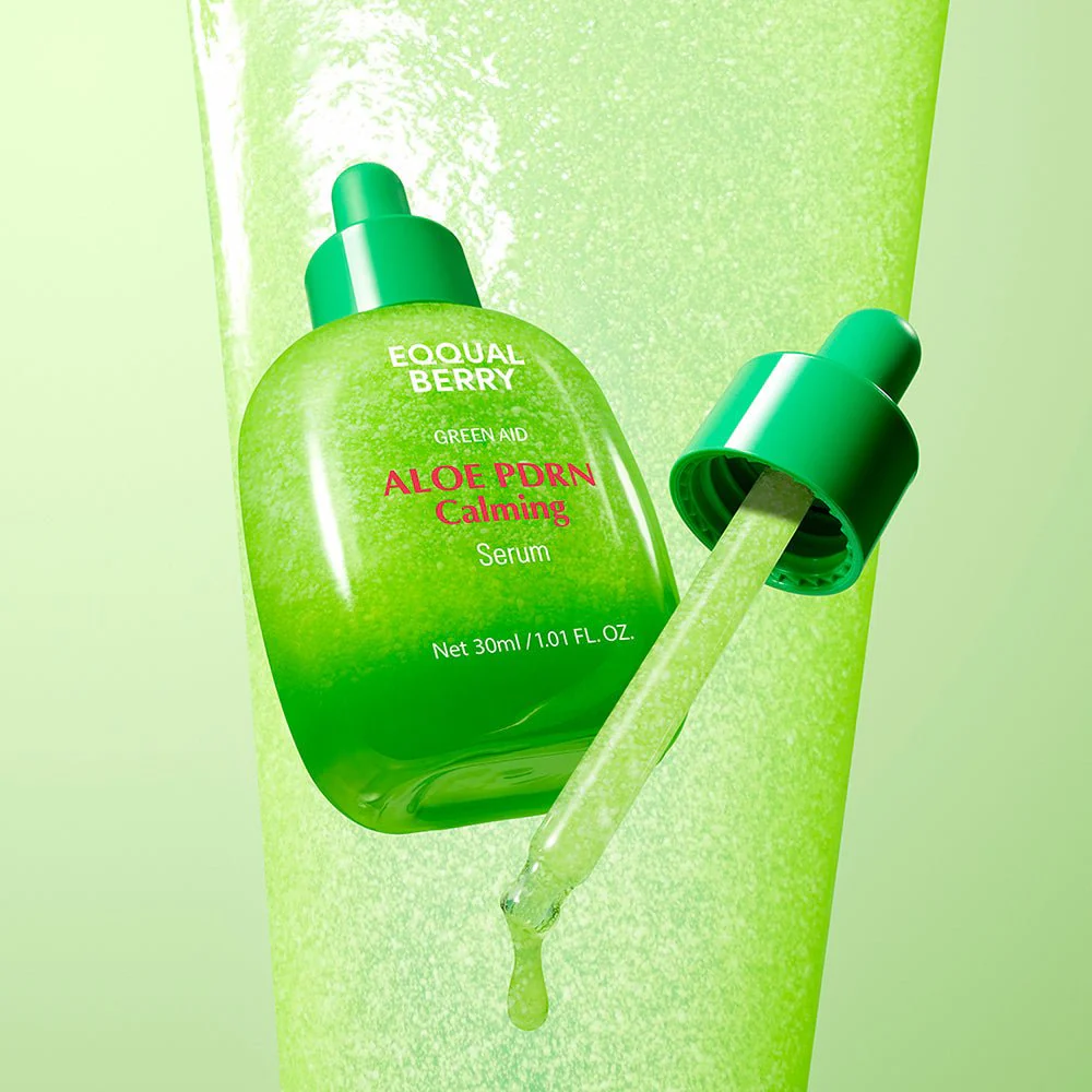 سيروم الوفيرا ايكول بيري - 30مل | EqqualBerry green aid aloe pdrn calming serum - Image 2