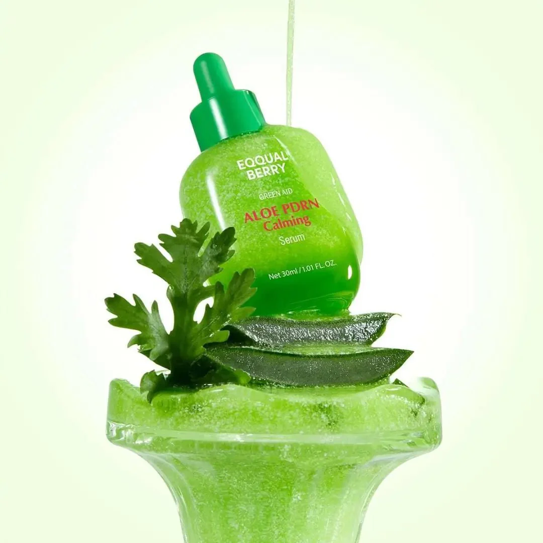 سيروم الوفيرا ايكول بيري - 30مل | EqqualBerry green aid aloe pdrn calming serum - Image 3
