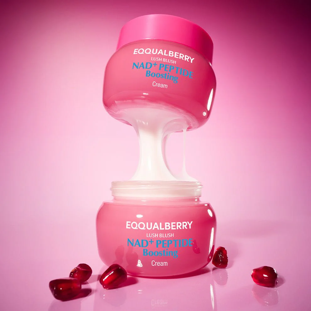 كريم بيبتايد ايكول بيري - 50مل | EqqualBerry lush blush nad+ peptide boosting cream - Image 3