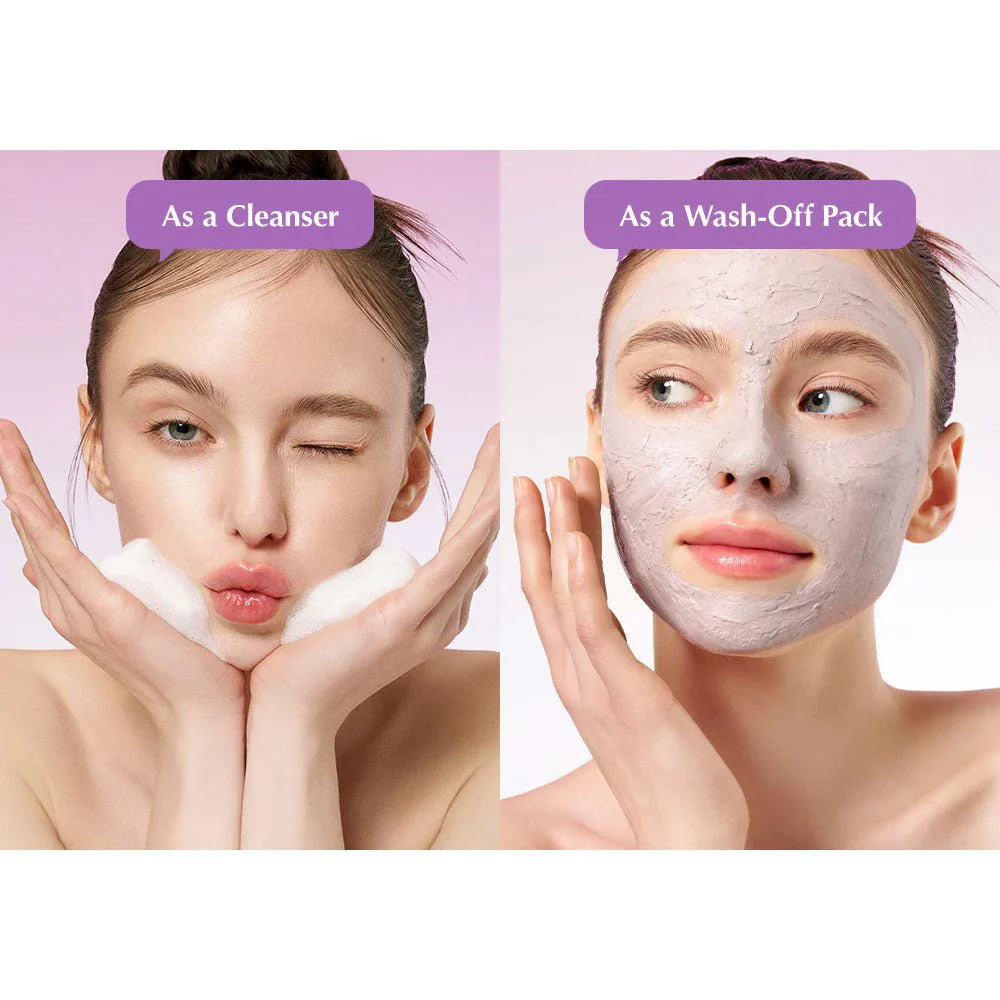 غسول و ماسك الارز البنفسجي ايكول بيري - 130غرام | EqqualBerry purple rice pore purifying pack cleanser - Image 5