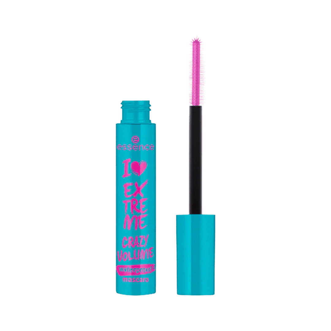 Essence I Love Extreme Crazy Volume Waterproof Mascara | مسكارة إيسنس لإطالة وتكثيف الرموش ضد الماء