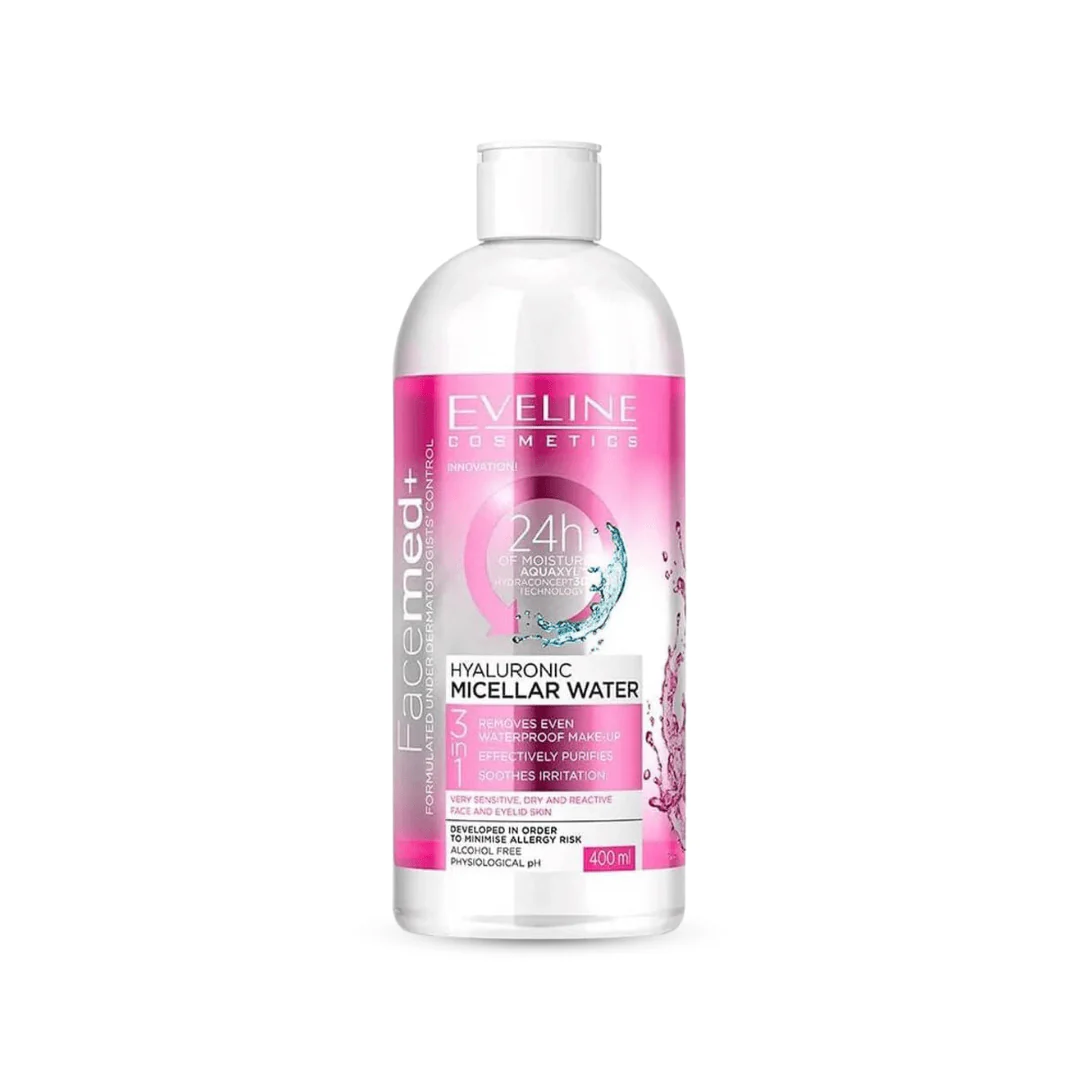 مسيلار هيالورونيك ايفلين - 400مل | Eveline Hyaluronic Micellar Water