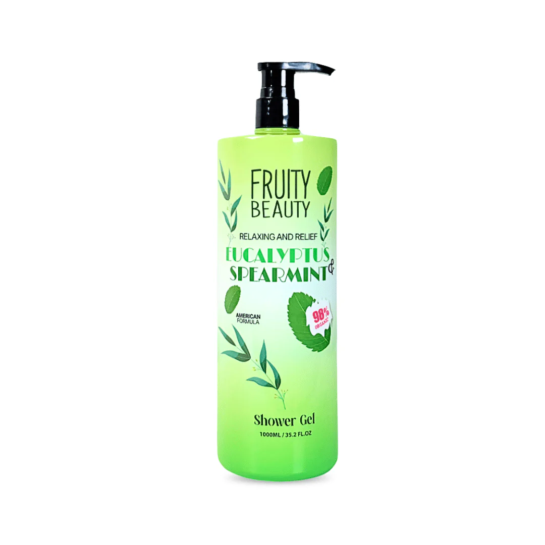 غسول جسم فروتي بالنعناع - 1000مل | Fruity Beauty relaxing & relief eucalyptus spearmint shower gel