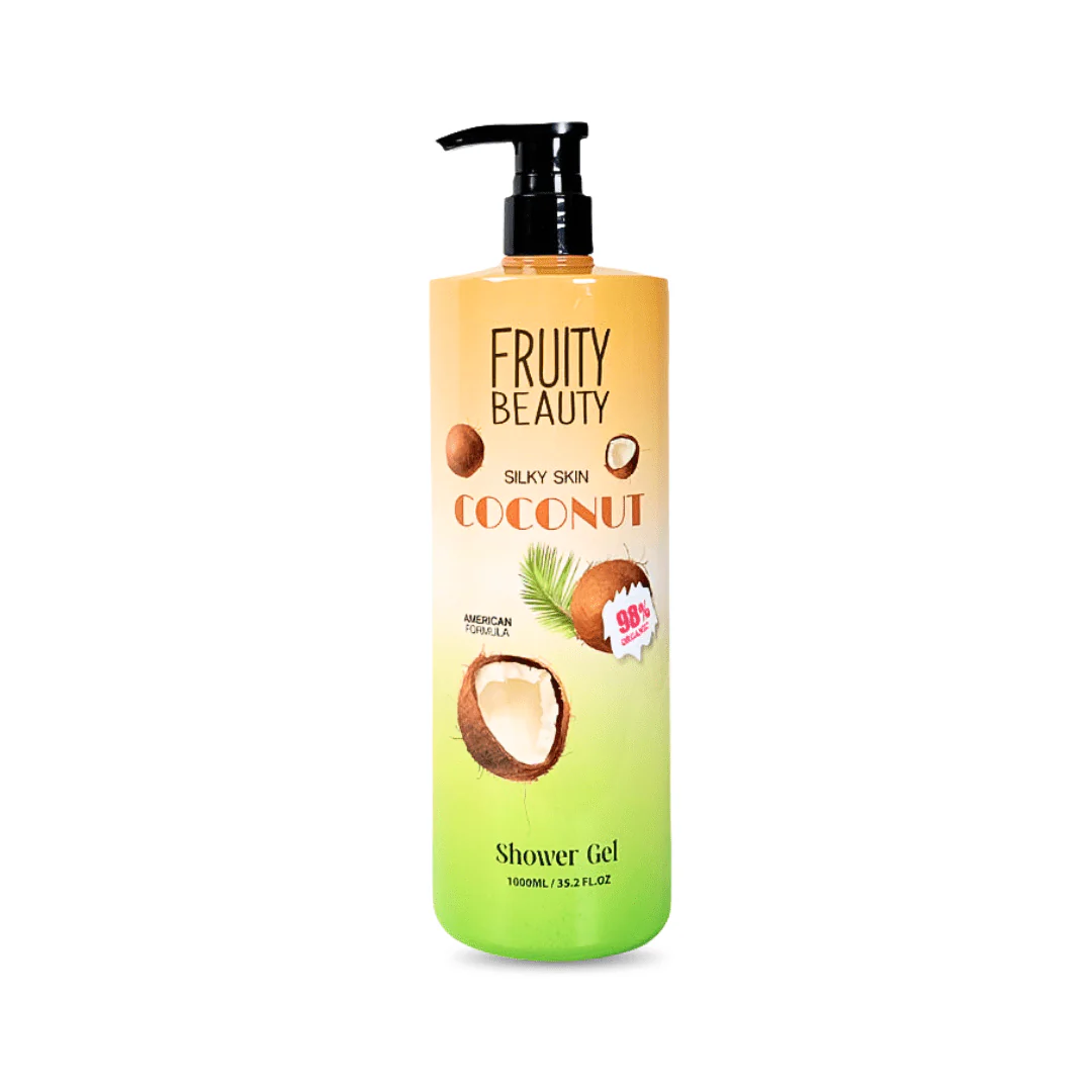 غسول جسم فروتي جوز الهند - 1000مل | Fruity Beauty silky skin Coconut shower gel