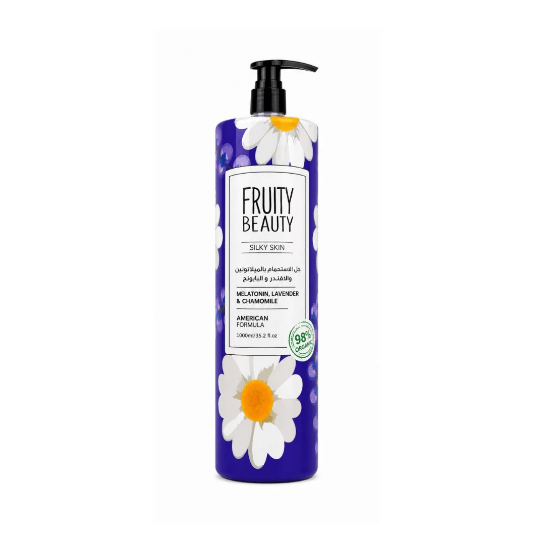غسول جسم فروتي لافندر - 1000مل | Fruity Beauty silky skin lavender & chamomile shower gel