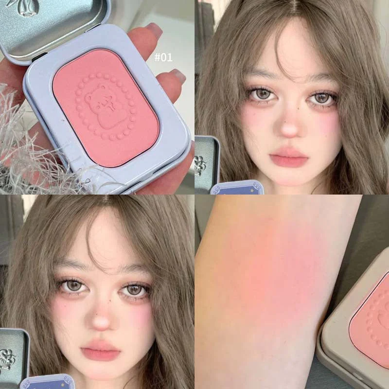 بلشر باودر هيرو رينج - 3غرام | HERORANGE Flower Star Bear Blush - Image 3