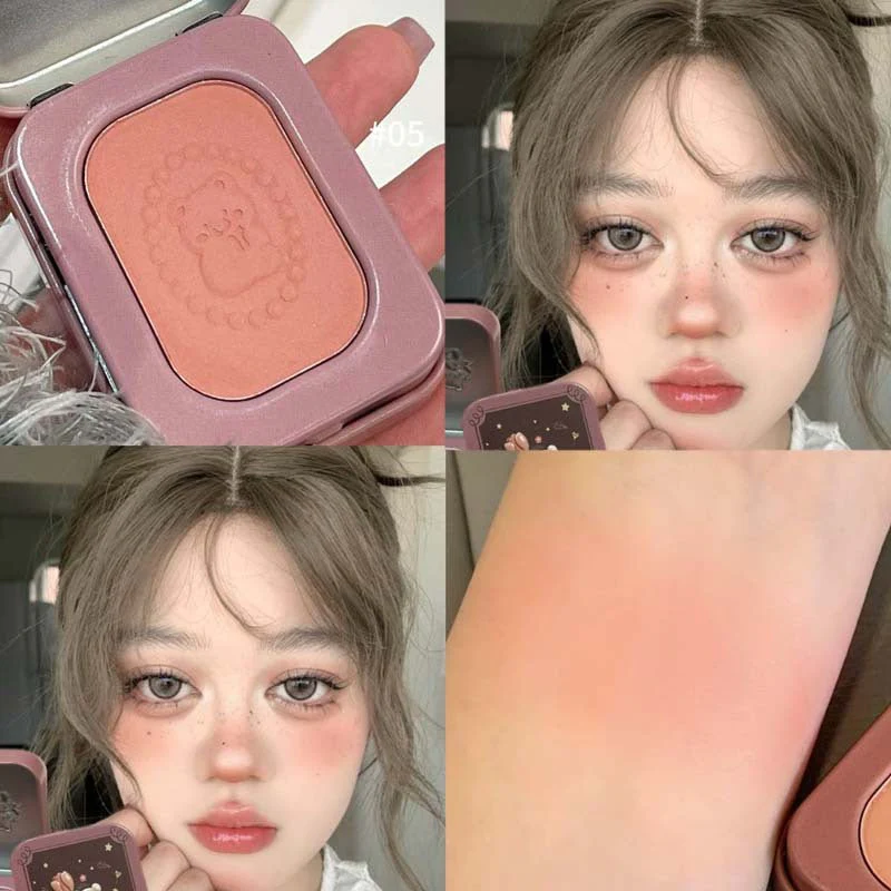 بلشر باودر هيرو رينج - 3غرام | HERORANGE Flower Star Bear Blush - Image 7