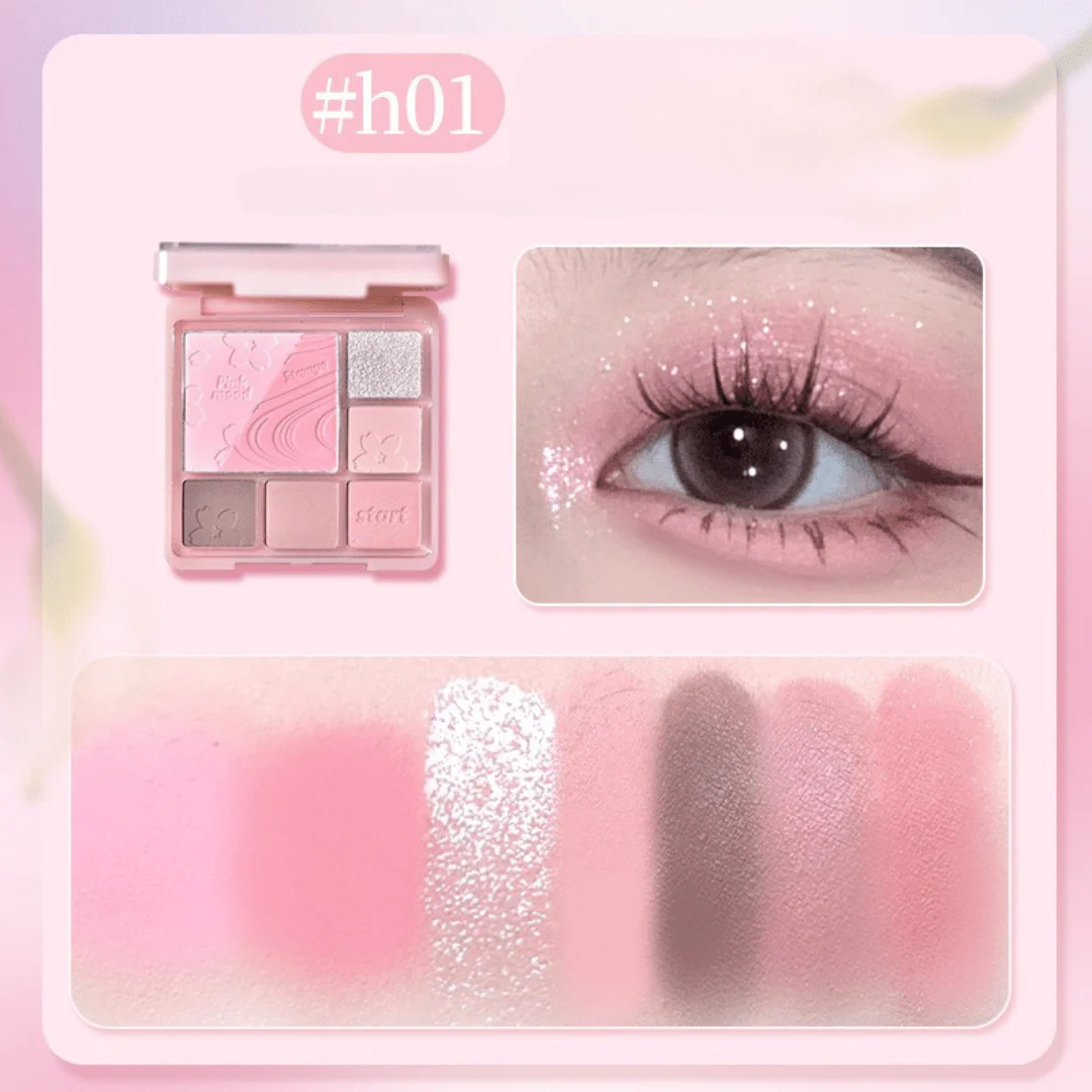 باليت ظلال عيون هولدلايف | HOLDLIVE Pink Mist Dream Blush Eyeshadow Palette - Image 3