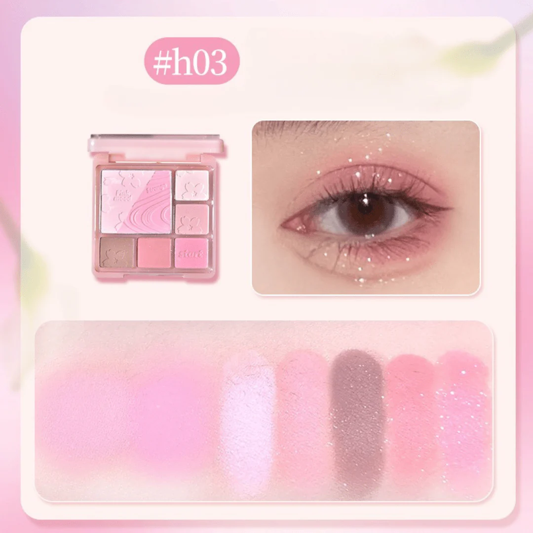 باليت ظلال عيون هولدلايف | HOLDLIVE Pink Mist Dream Blush Eyeshadow Palette - Image 4