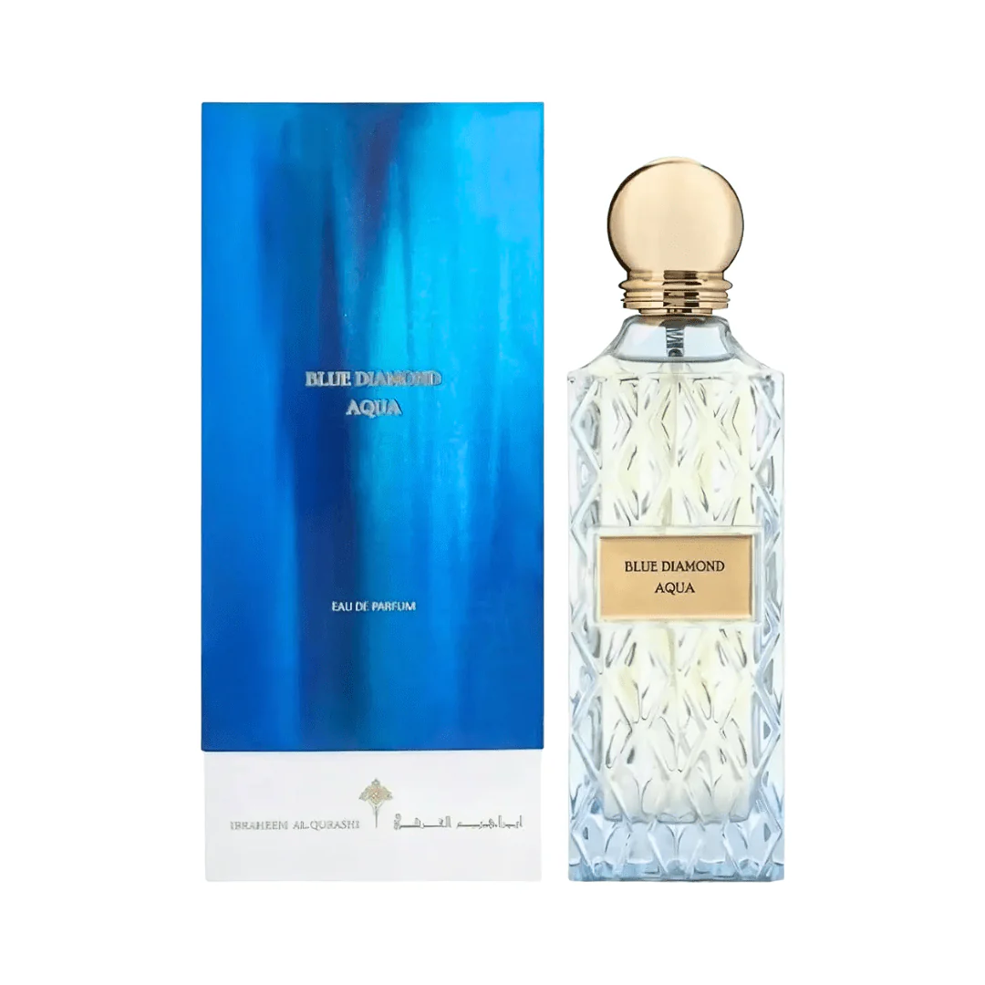 عطر بلو دايموند اكوا ابراهيم القرشي - 200مل | Ibrahim Al qurashi blue diamond aqua perfume - Image 2