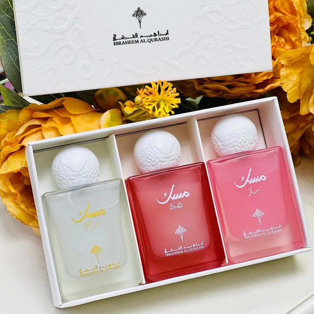 مجموعة عطور مسك ابراهيم القرشي - 10مل | Ibrahim Al Qurashi musk perfume collection - Image 3