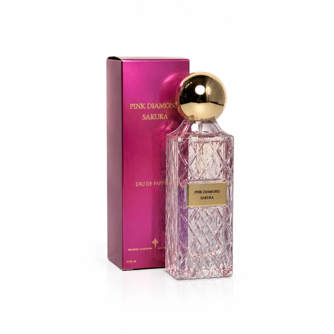 عطر بنك دايموند ساكورا صغير ابراهيم القرشي - 30مل | Ibrahim Al qurashi pink diamond sakura