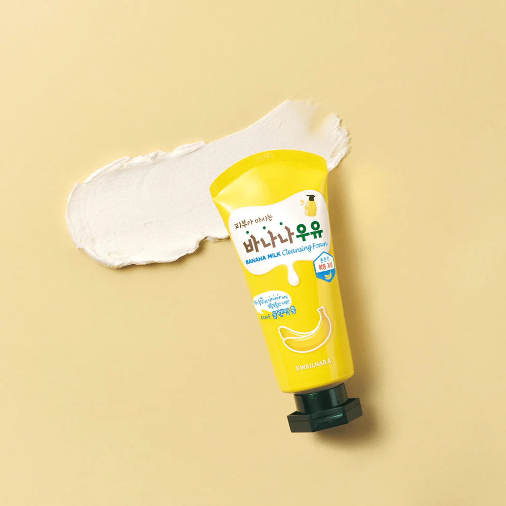 غسول رغوي بالموز للبشرة كويلنارا | kwailnara banana milk cleansing foam - Image 2