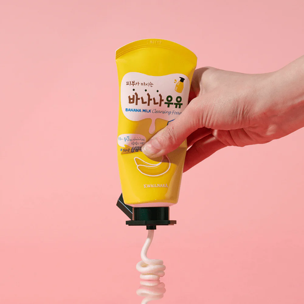 غسول رغوي بالموز للبشرة كويلنارا | kwailnara banana milk cleansing foam - Image 3