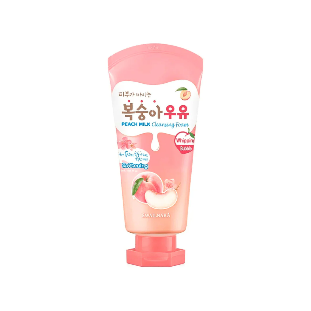 غسول رغوي بالخوخ للبشرة كويلنارا | kwailnara peach milk cleansing foam