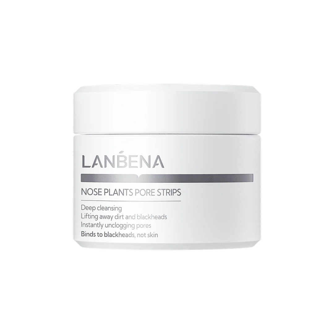 لصقات وكريم ازالة الرؤوس السوداء لانبينا - 30غرام | Lanbena nose plants pore strips