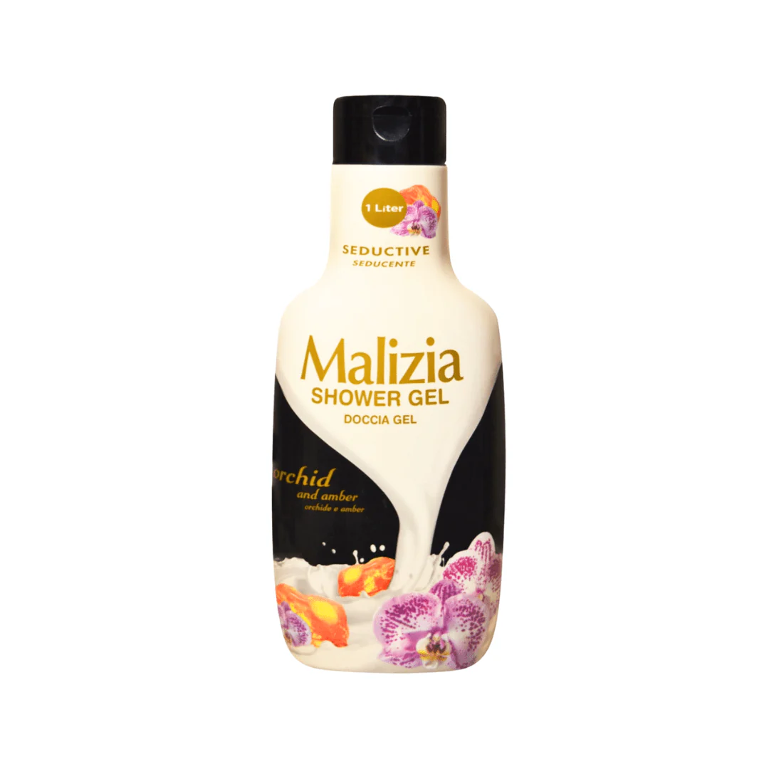 غسول جسم ماليزيا بالعنبر - 1000مل | Malizia Shower Gel orchid & amber