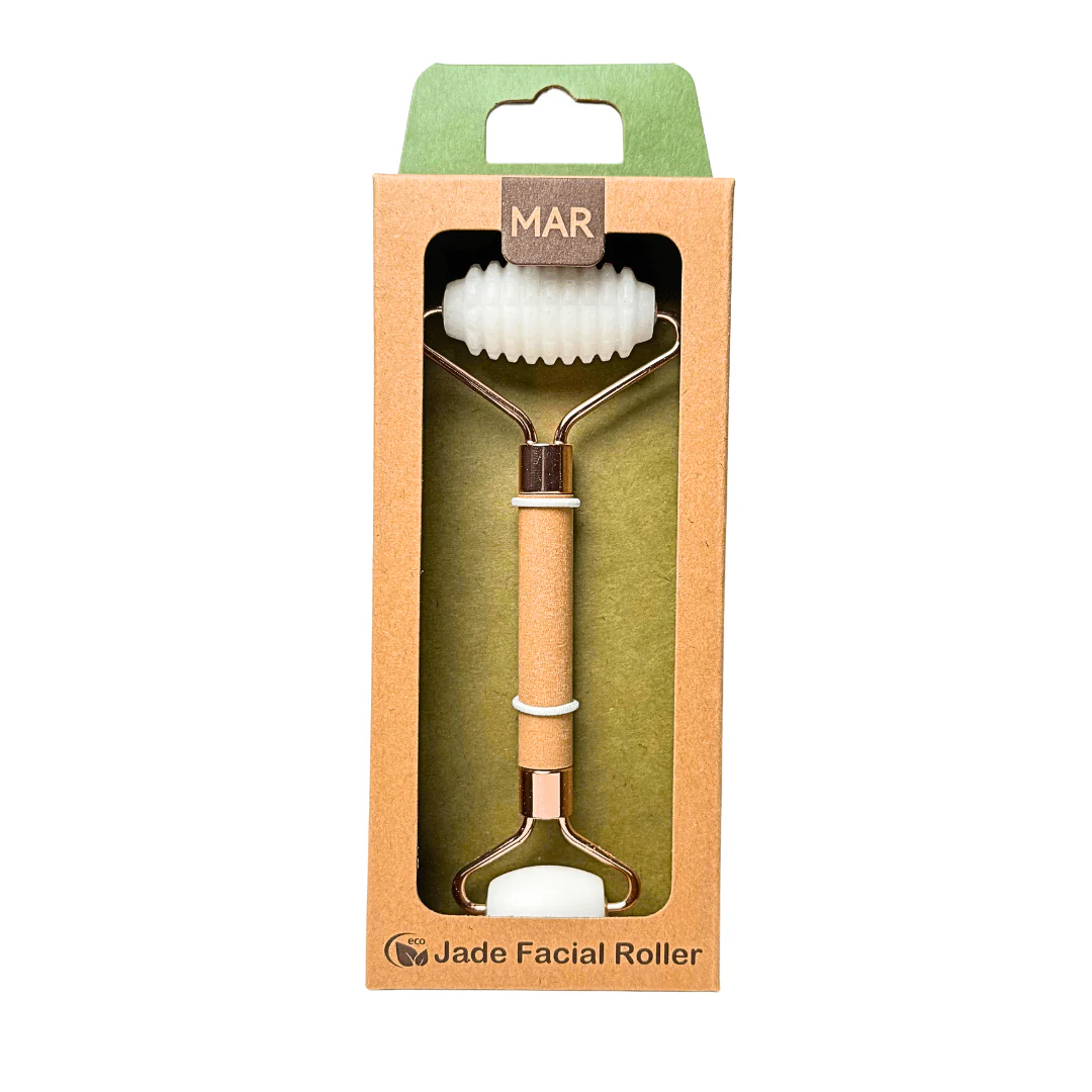 كواشا رولر بيضاء للوجه | MAR Jade Facial Roller White
