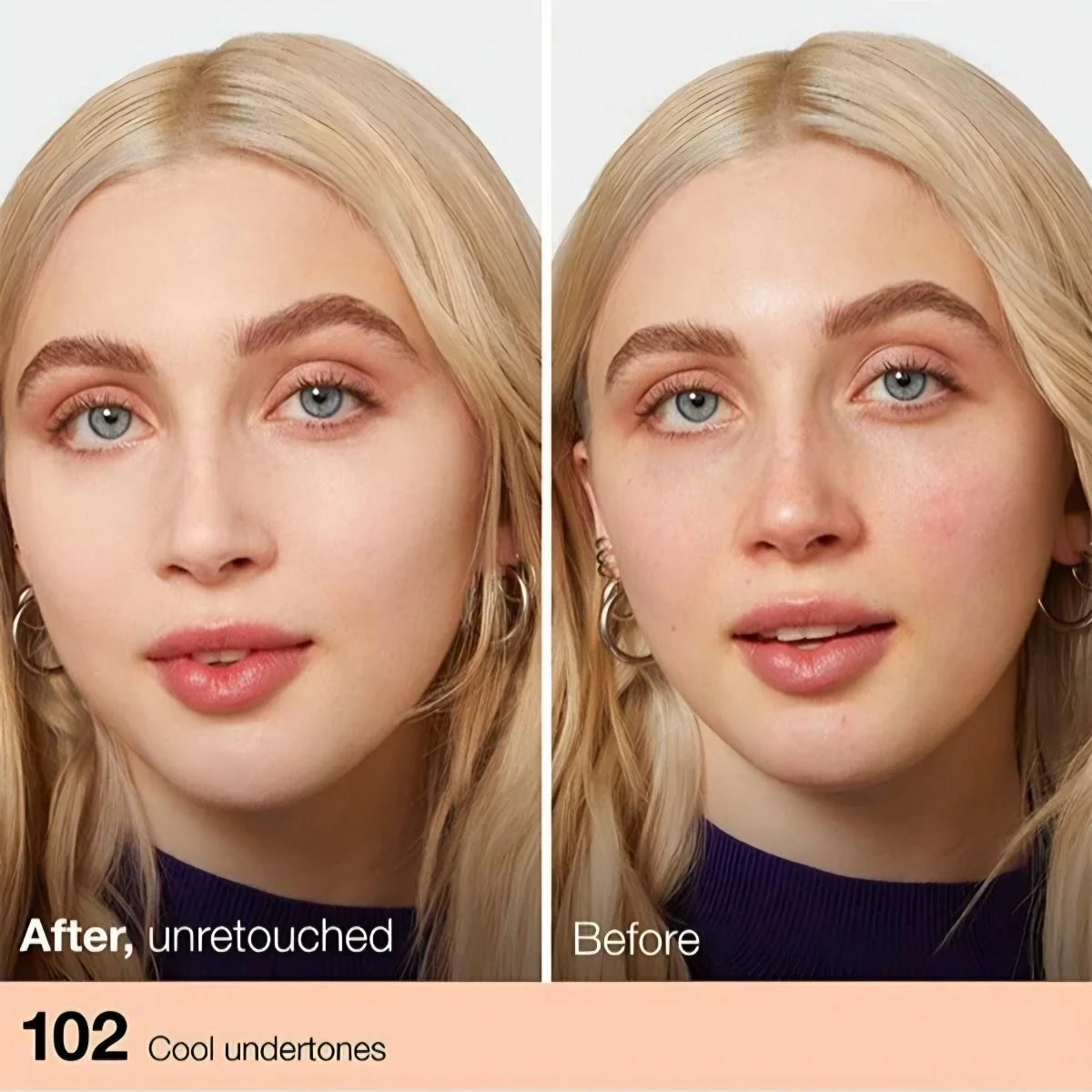 فاونديشن فت مي مايبلين درجة 102 | Maybelline fit me matte + poreless normal to oily foundation 102 - Image 3