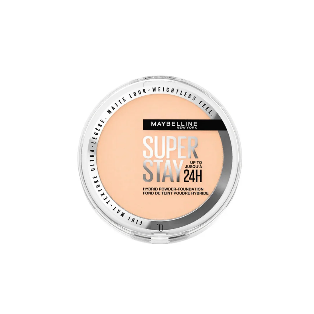 فاونديشن باودر سوبر ستاي مايبلين درجة 10 | Maybelline superstay hybrid powder foundation 10