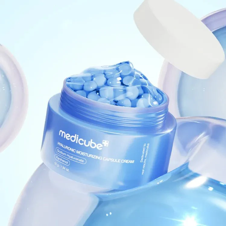 كريم كبسولات هيالورونيك ميدكيوب - 55غرام | Medicube Hyaluronic Moisturizing Capsule Cream - Image 2