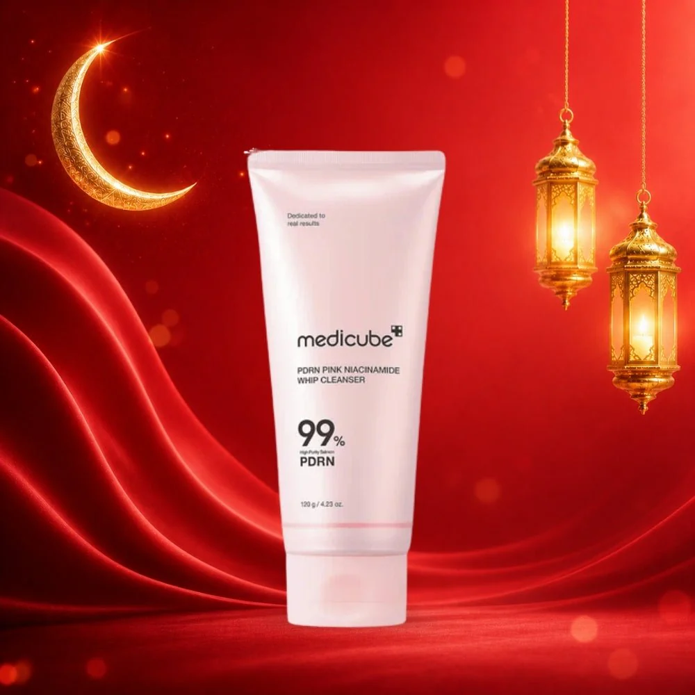 غسول نياسينمايد الوردي ميدكيوب - 120غرام | Medicube PDRN Pink Niacinamide Whip Cleanser