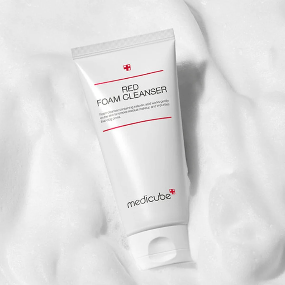غسول ريد سالسليك ميدكيوب - 120مل | Medicube Red Foam Cleanser - Image 2