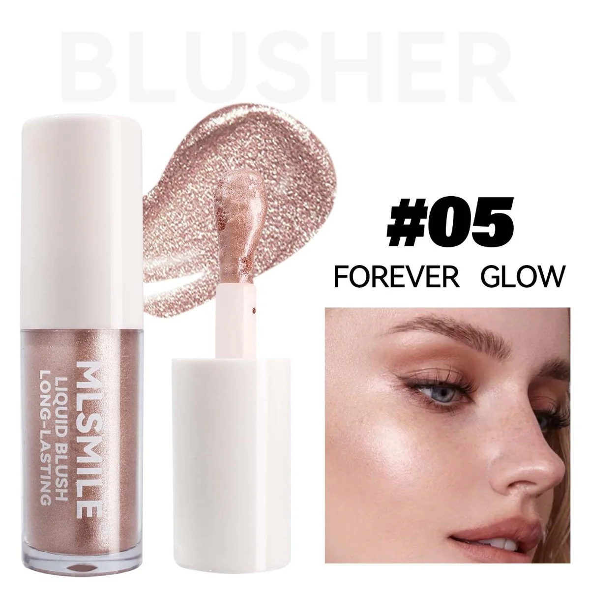 بلشر سائل سمايل | Mlsmile Liquid Blush Long-Lasting - Image 6