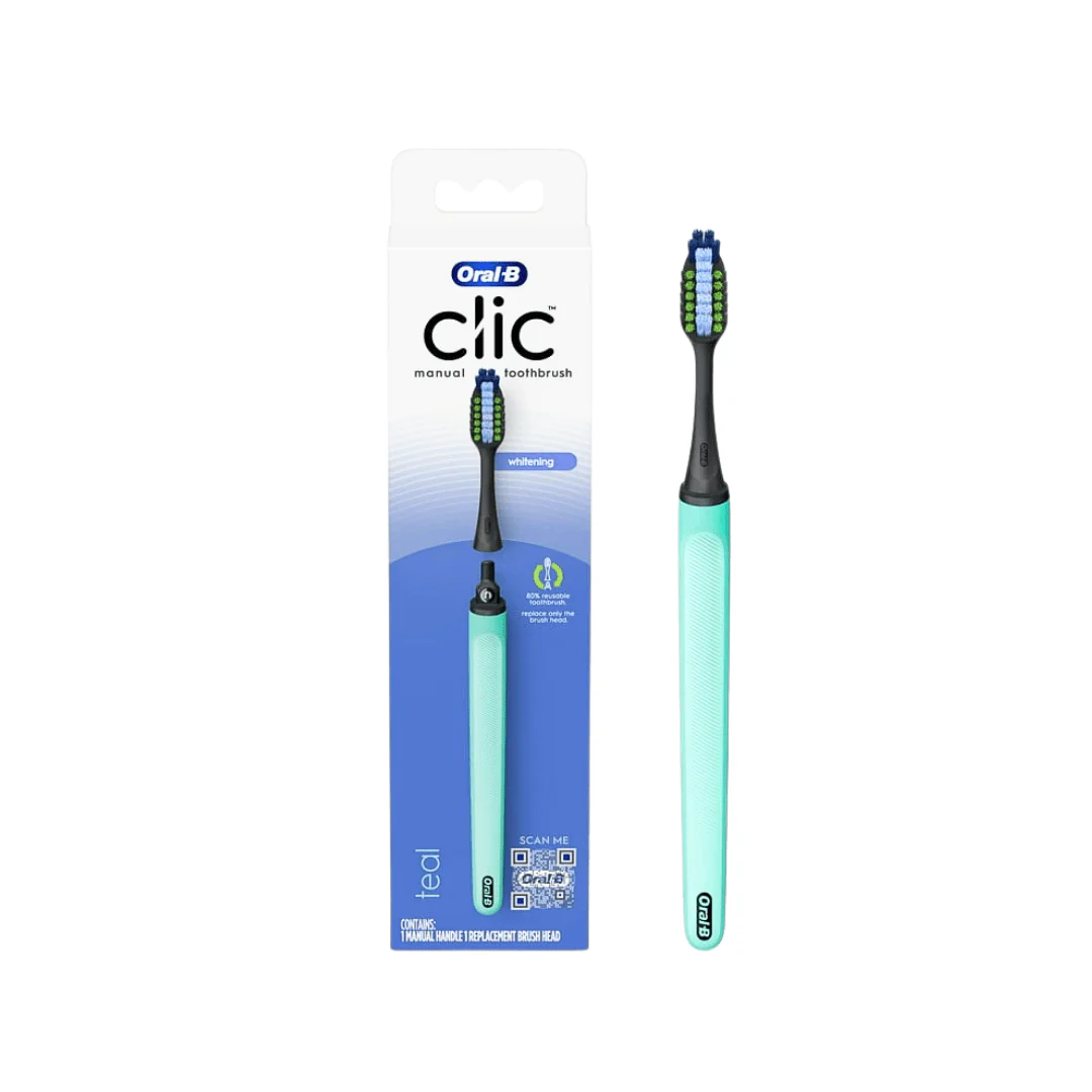 فرشاة اسنان يدوية اورال بي | Oral-B clic manual reausable toothbrush - Image 2