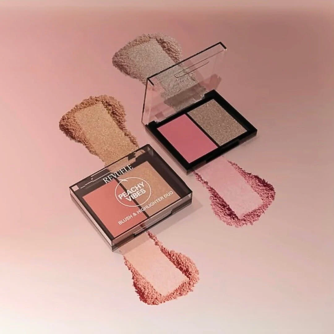 احمر خدود + هايلايتر ريفولي | Revuele Blush & Highlighter Duo - Image 4