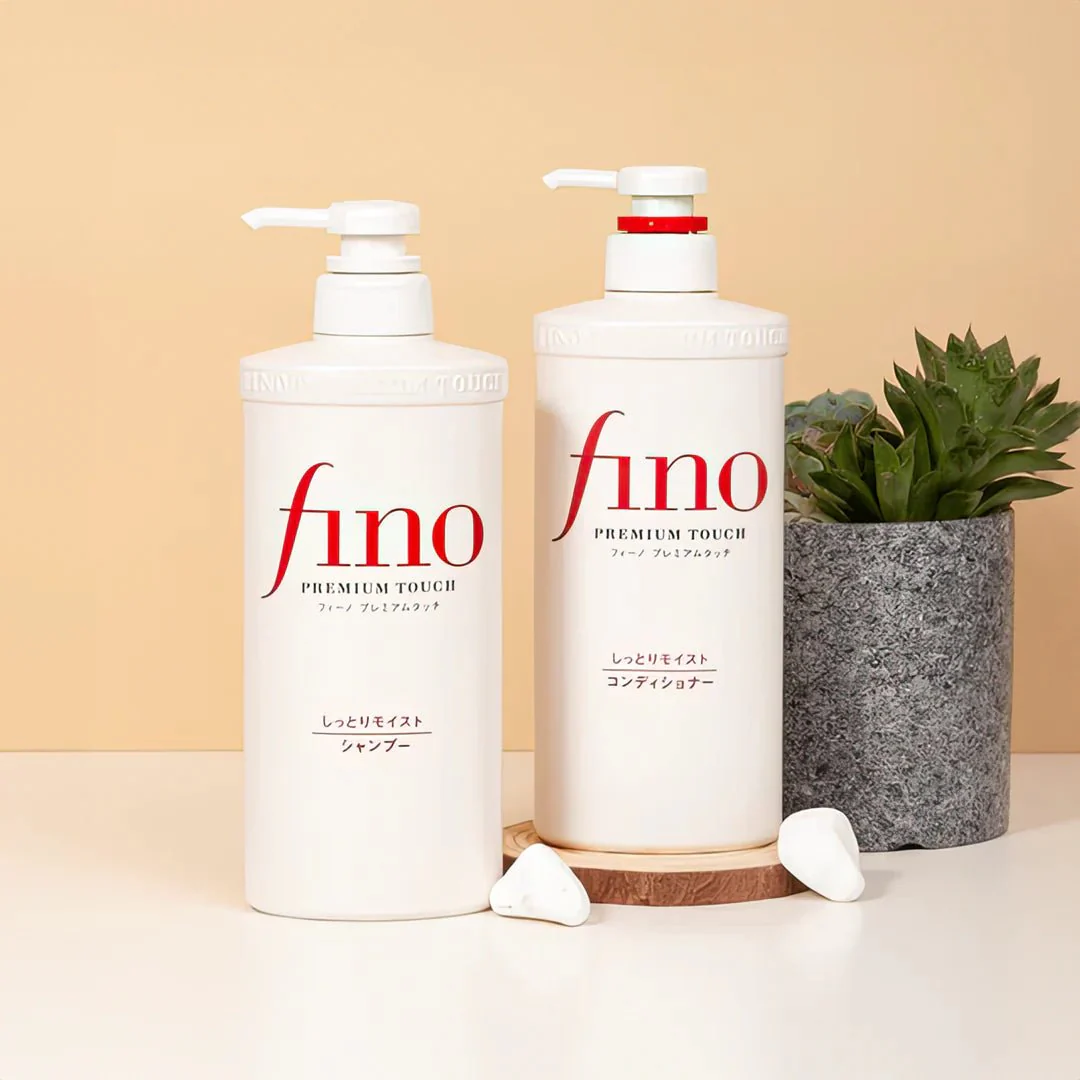 شيسيدو شامبو + كوندشنر فينو 550مل | Shiseido Fino Premium Touch Hair Shampoo and Conditioner - Image 2