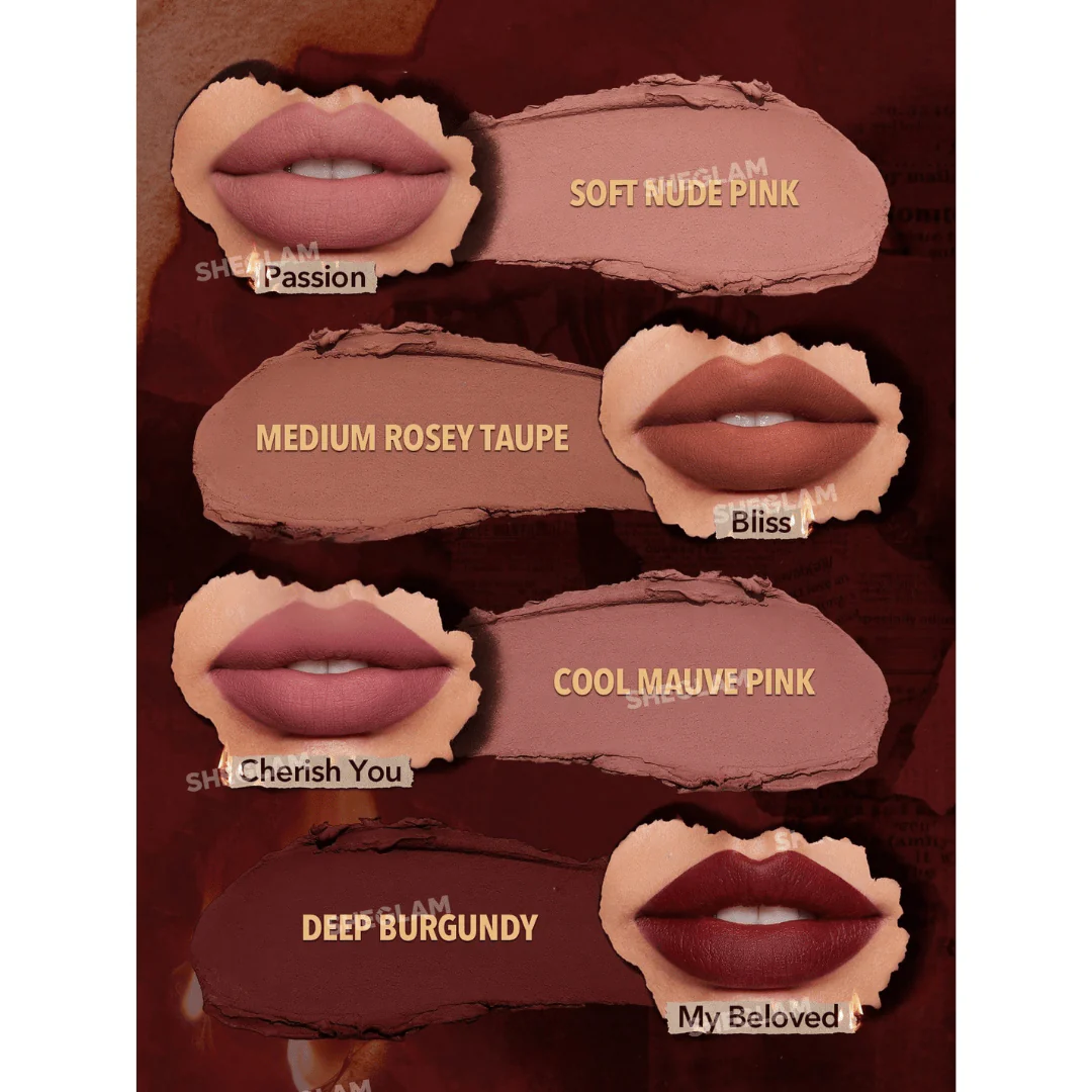 سيت حمر مات امبير روز شيكلام | Sheglam Ember Rose Long Lasting Matte Lipstick Set - Image 14