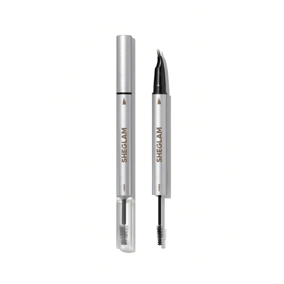 قلم حواجب شيكلام اشقر غامق | Sheglam real flow laminating brow pen taupe