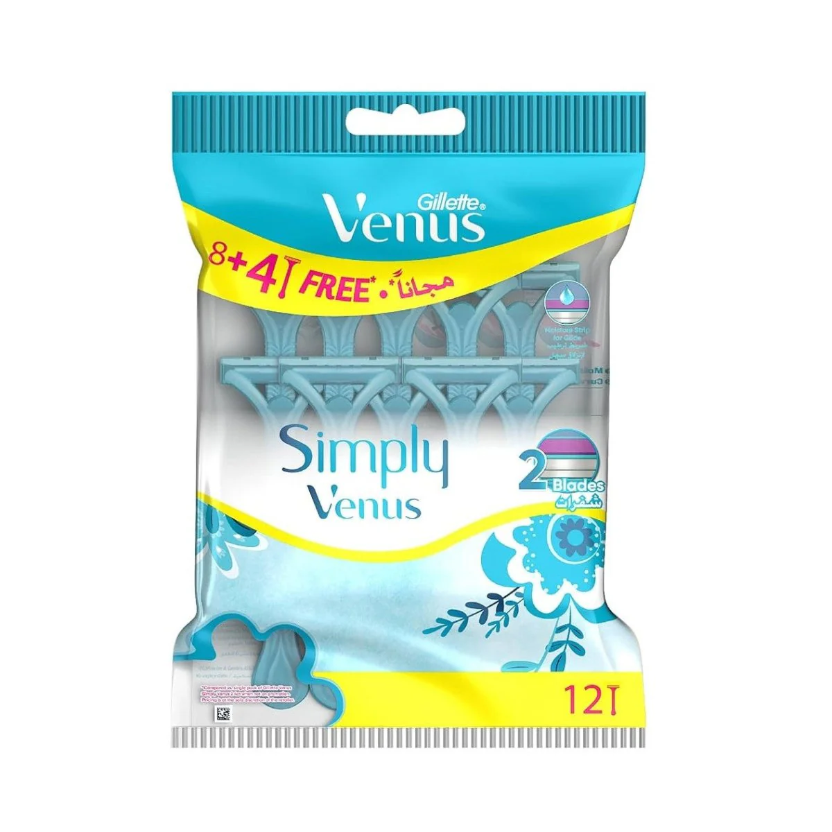 شفرات حلاقة 12 قطعة فينوس | Simply venus 12 razors